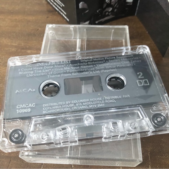 Schindler's List Soundtrack Vintage Music Cassette Tape - Picture 5 of 6